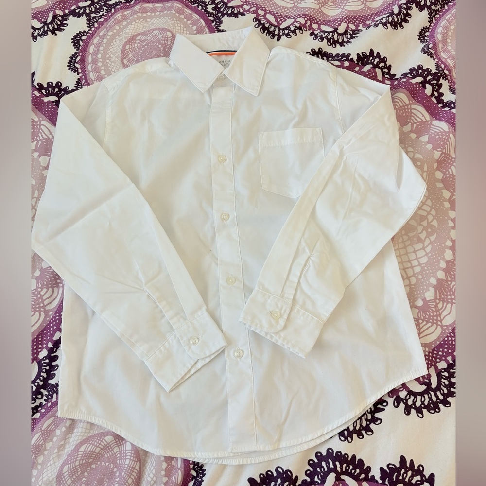 French Toast White Collared Shirt
